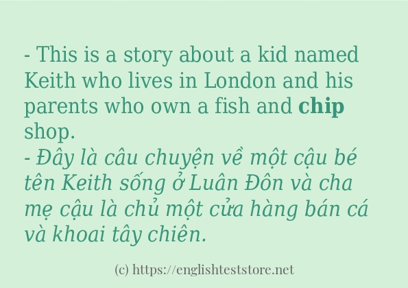 Các cách dùng từ chip Các cách dùng từ chip