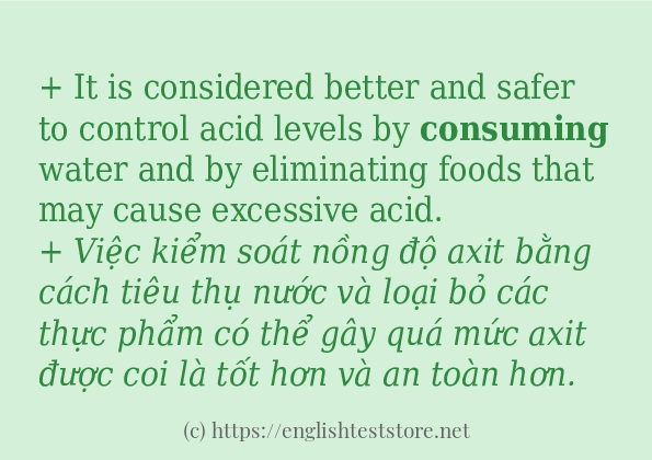 Các cách dùng từ consuming