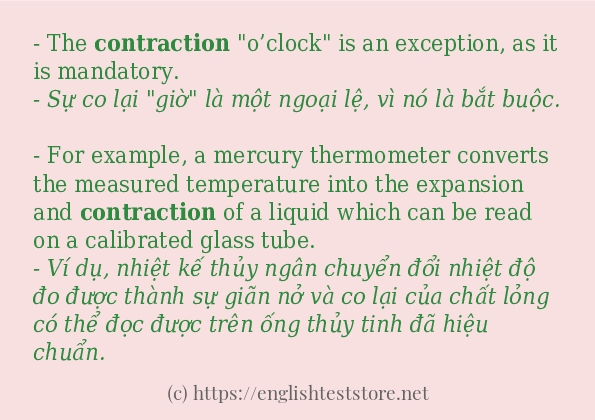 Các cách dùng từ contraction Các cách dùng từ contraction