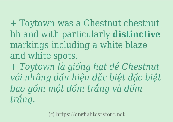 Các cách dùng từ distinctive Các cách dùng từ distinctive