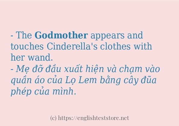 Các cách dùng từ godmother