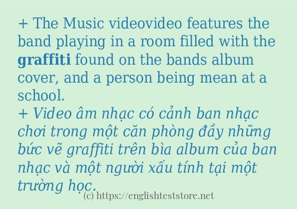 Các cách dùng từ graffiti