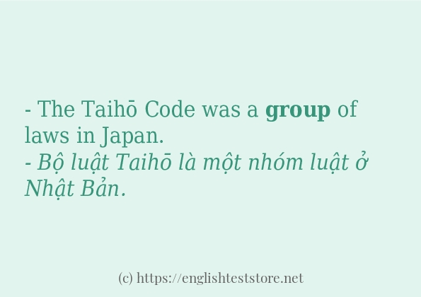 Các cách dùng từ group