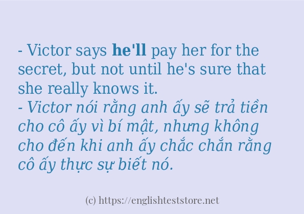 Các cách dùng từ he'll Các cách dùng từ he'll