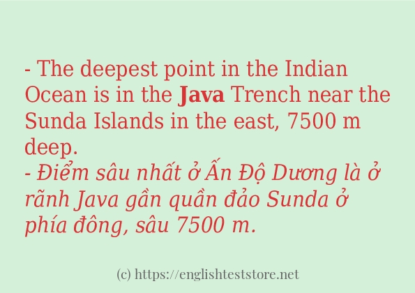 Các cách dùng từ java Các cách dùng từ java