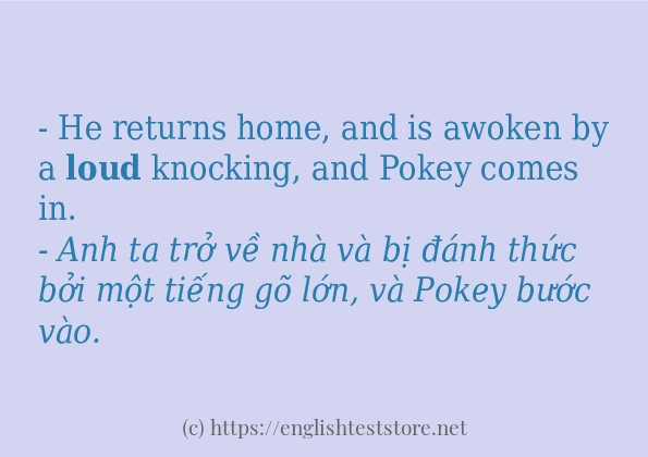 Các cách dùng từ loud