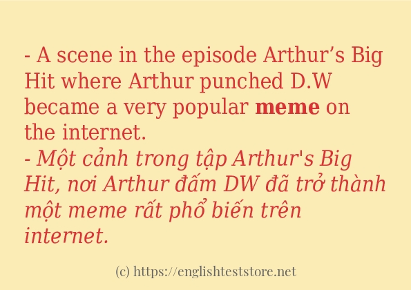 Các cách dùng từ meme