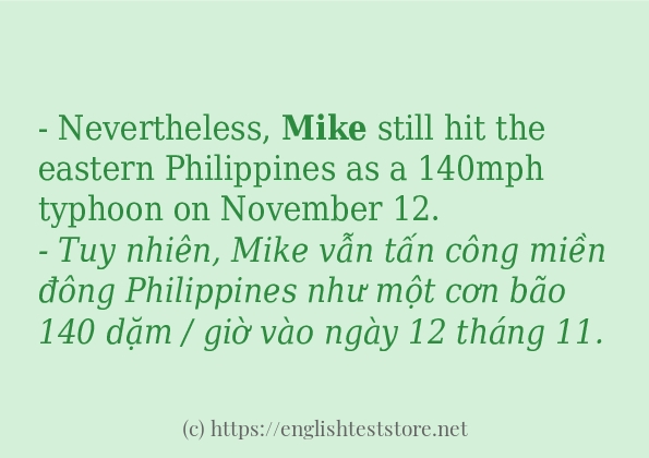 Các cách dùng từ mike