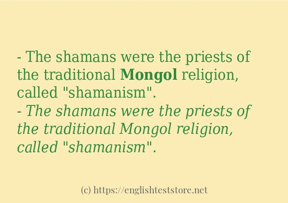 Các cách dùng từ mongol Các cách dùng từ mongol