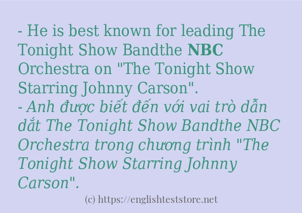 Các cách dùng từ nbc Các cách dùng từ nbc