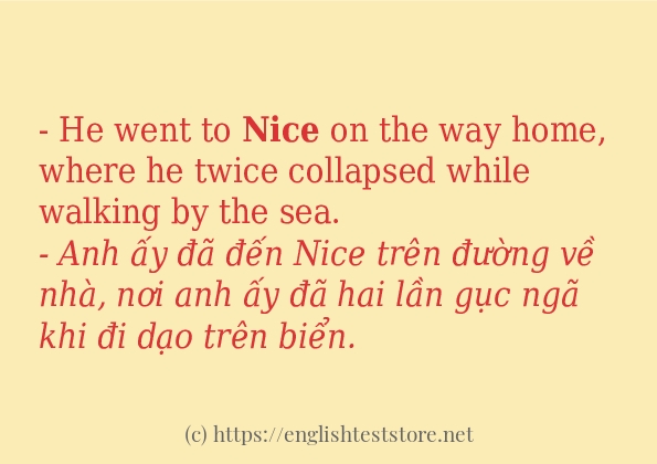 Các cách dùng từ nice