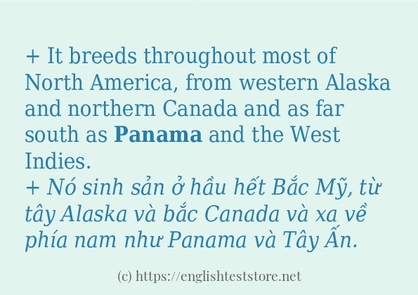 Các cách dùng từ panama