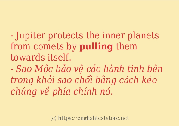 Các cách dùng từ pulling