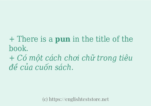 Các cách dùng từ pun