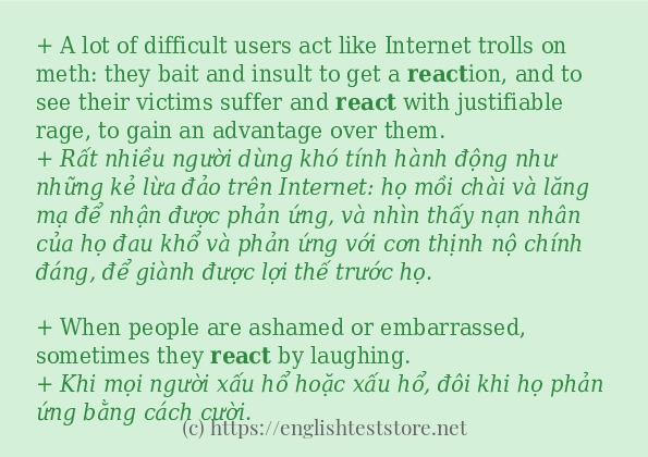 Các cách dùng từ react