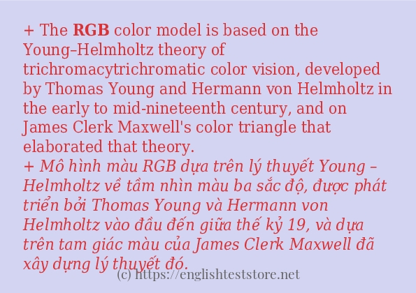 Các cách dùng từ rgb