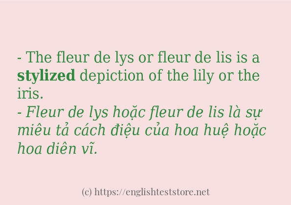Các cách dùng từ stylized