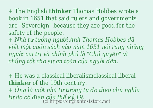 Các cách dùng từ thinker Các cách dùng từ thinker