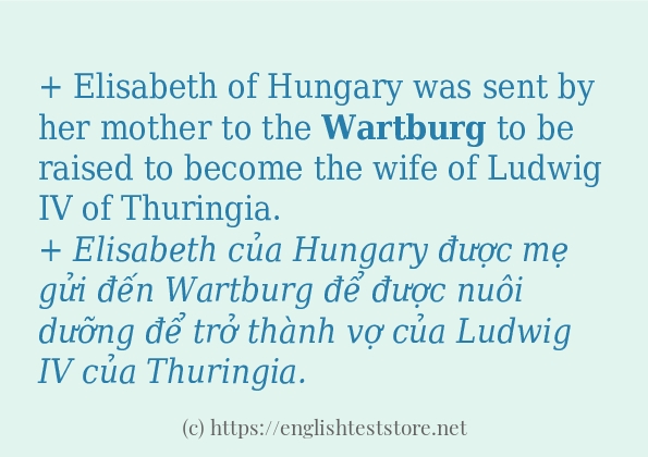 Các cách dùng từ wartburg
