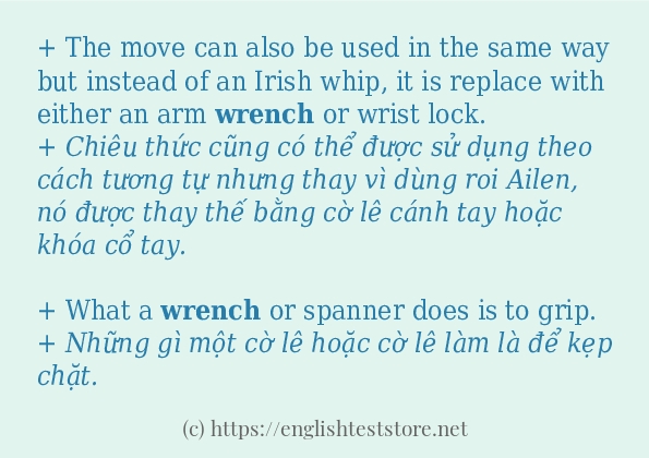 Các cách dùng từ wrench Các cách dùng từ wrench