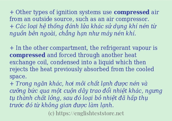 Các câu ví dụ của từ compressed