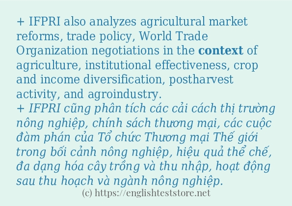 Các câu ví dụ của từ context Các câu ví dụ của từ context