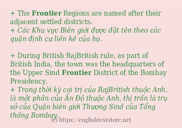 Các câu ví dụ của từ frontier