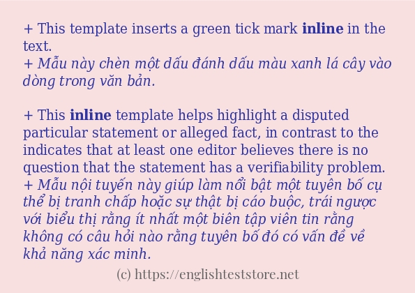 Các câu ví dụ của từ inline