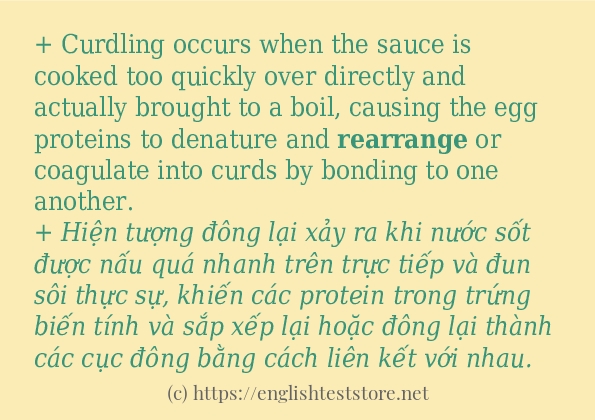 Các câu ví dụ của từ rearrange