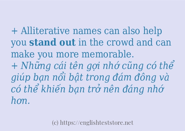 Các câu ví dụ của từ stand out