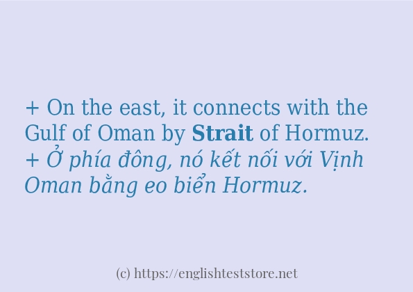 Các câu ví dụ của từ strait