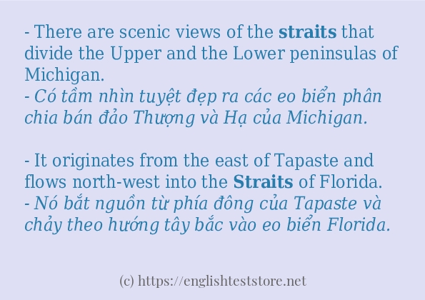 Các câu ví dụ của từ straits