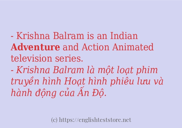 Các câu ví dụ và cách dùng từ adventure