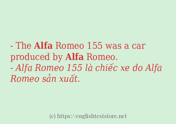Các câu ví dụ và cách dùng từ alfa Các câu ví dụ và cách dùng từ alfa
