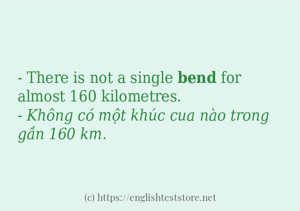 Các câu ví dụ và cách dùng từ bend Các câu ví dụ và cách dùng từ bend