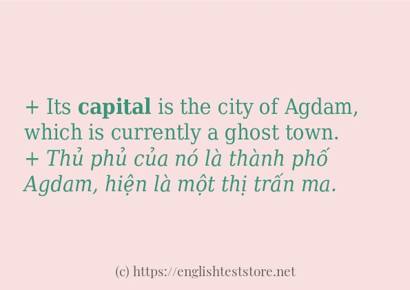 Các câu ví dụ và cách dùng từ capital Các câu ví dụ và cách dùng từ capital