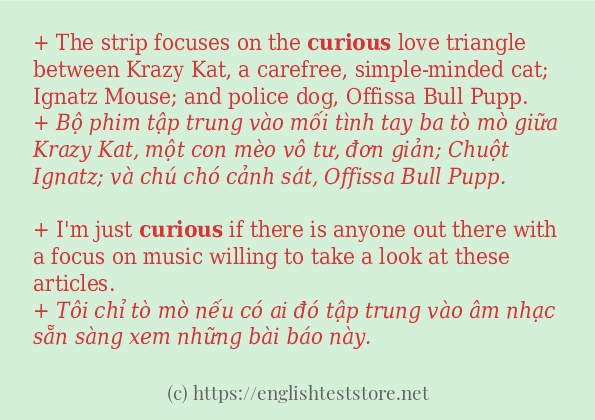 Các câu ví dụ và cách dùng từ curious Các câu ví dụ và cách dùng từ curious