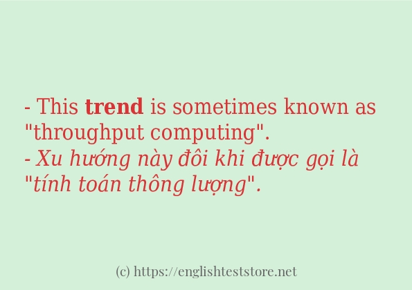 Các câu ví dụ và cách dùng từ trend Các câu ví dụ và cách dùng từ trend