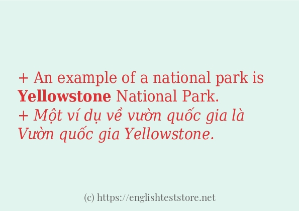 Các câu ví dụ và cách dùng từ yellowstone Các câu ví dụ và cách dùng từ yellowstone