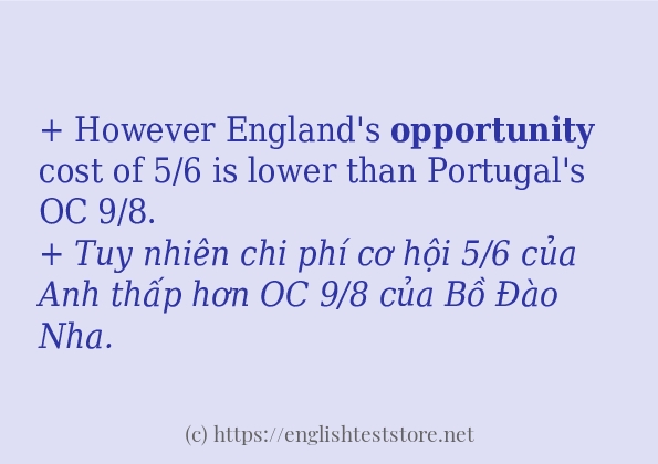 Các câu ví dụ và cách sử dụng từ opportunity Các câu ví dụ và cách sử dụng từ opportunity