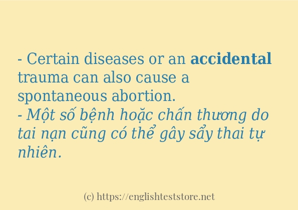 Cách dùng từ accidental