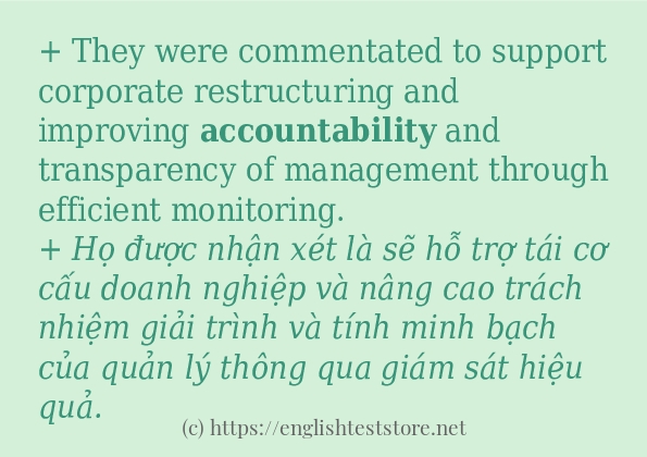 Cách dùng từ accountability