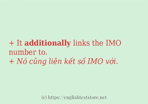 Cách dùng từ additionally