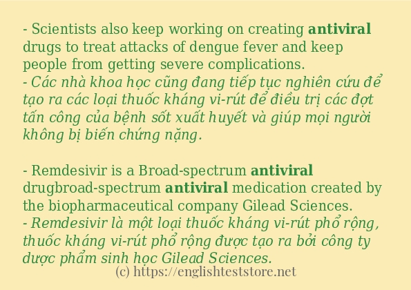 Cách dùng từ antiviral Cách dùng từ antiviral