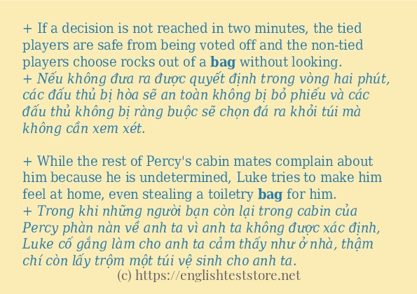 Cách dùng từ bag