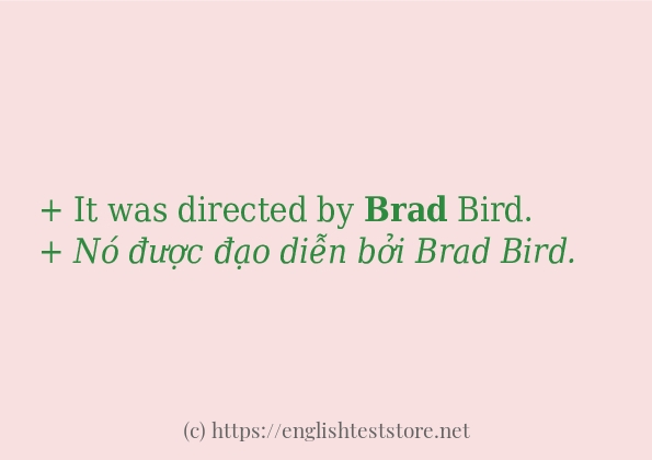 Cách dùng từ brad