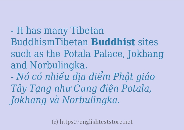 Cách dùng từ buddhist Cách dùng từ buddhist