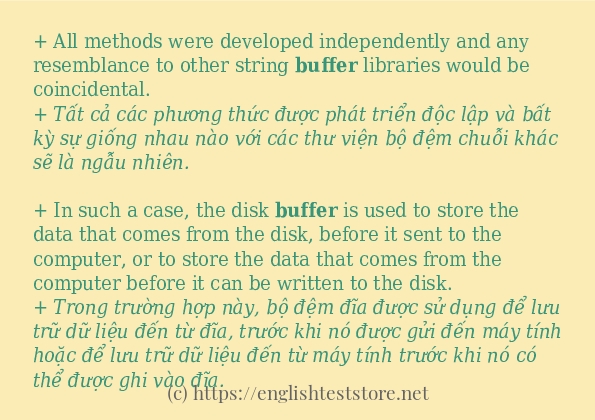 Cách dùng từ buffer