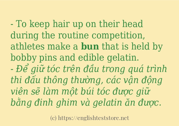 Cách dùng từ bun