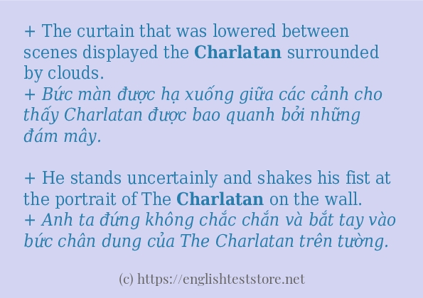 Cách dùng từ charlatan